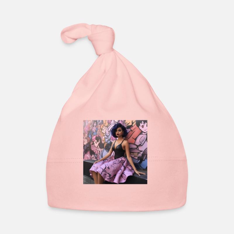 Betty Boop - Bonnet bio Bébé - rose