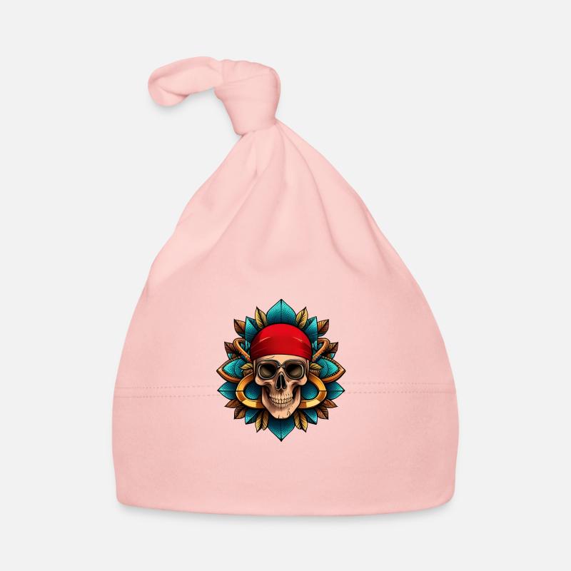 Pirate du crâne Bonnet bio Bébé