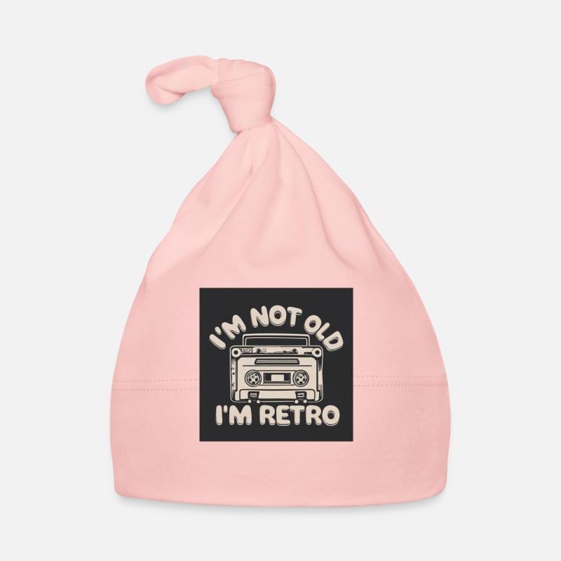 Retro cassette player Organic Baby Cap
