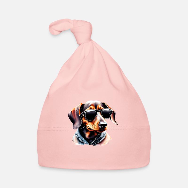 Dachshund Hunde Dackelwelpe Hund Hundehalter Baby Bio-Mütze