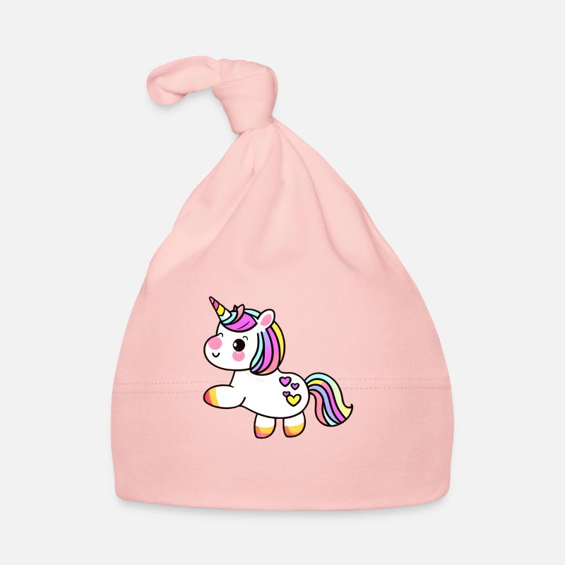 Einhorn Fabeltier Einhörner Unicorn Mädchen Baby Bio-Mütze