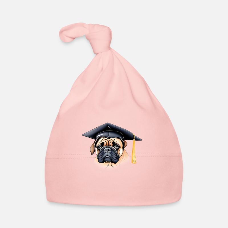 Bachelor Hunde Bulldogge Studium Schulabschluss Baby Bio-Mütze