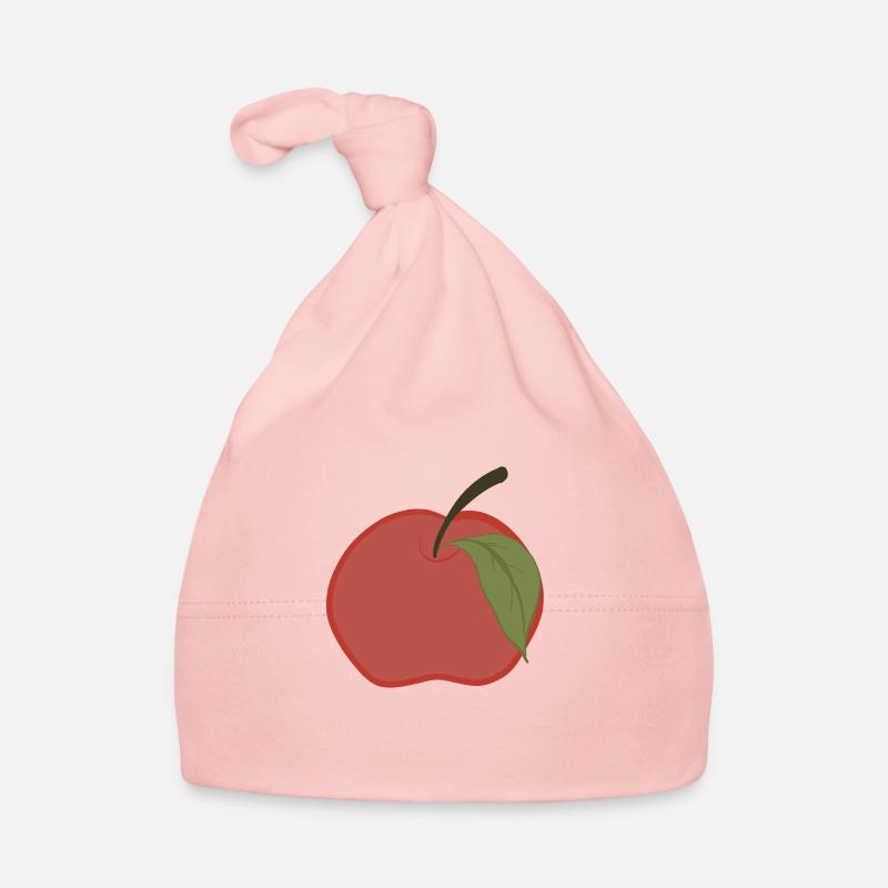 Lebendige Frische: Roter Apfel Design Baby Bio-Mütze