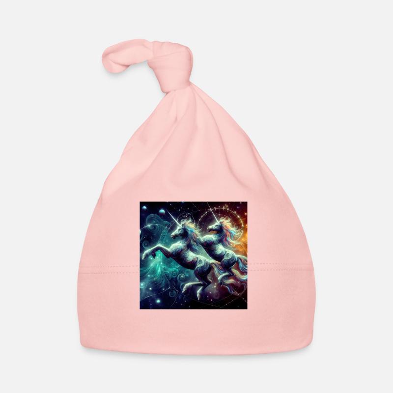 Doppel Einhorn Dystopisch Baby Bio-Mütze
