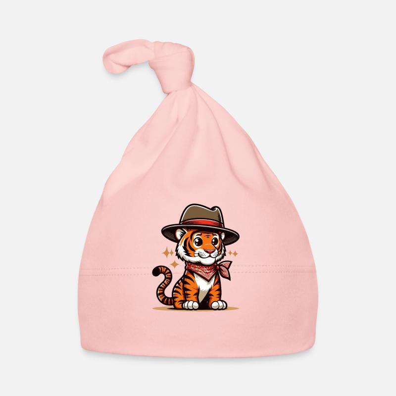 Tigerjunge mit Hut Baby Bio-Mütze