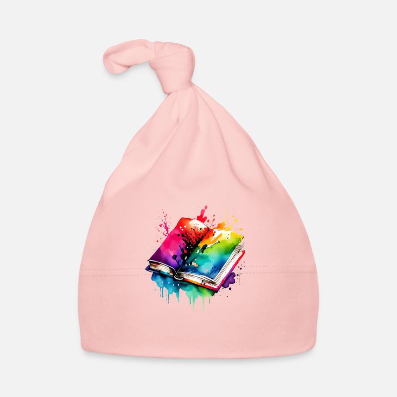 Book Reading Gift Books Reader Book Lover Organic Baby Cap