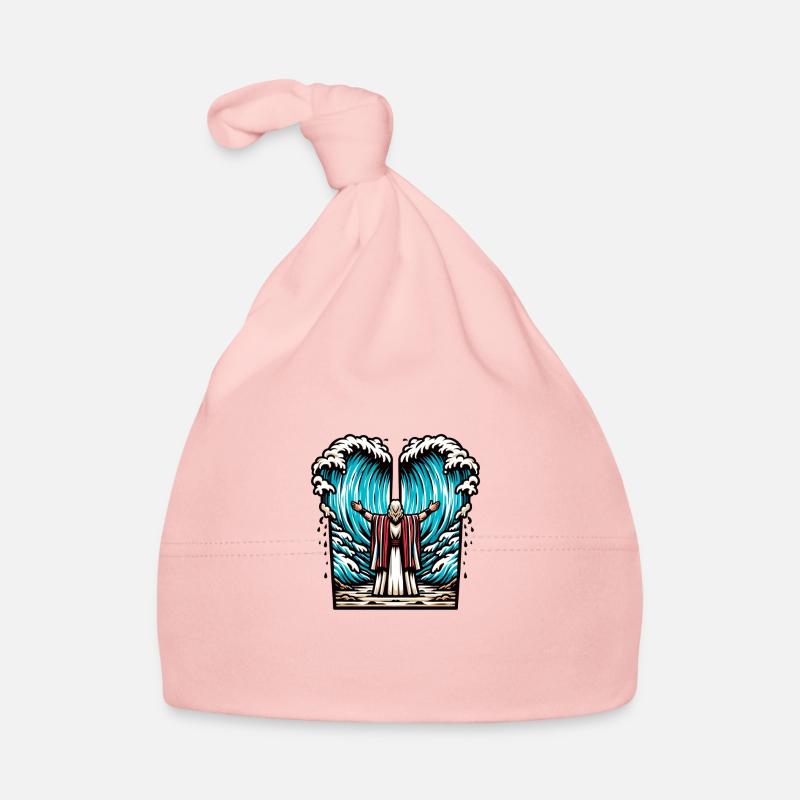Moses teilt das Meer. Baby Bio-Mütze