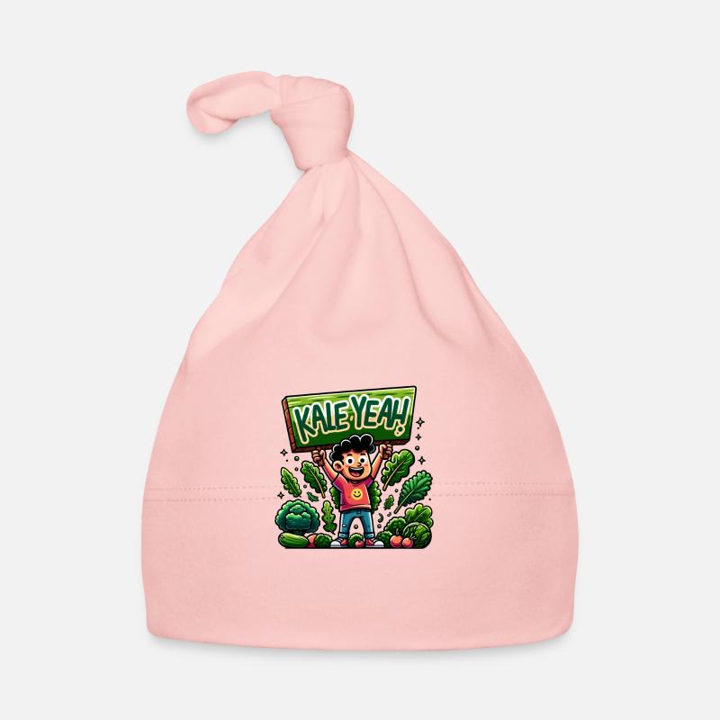 Kale Yeah - Baby Bio-Mütze - Rosa