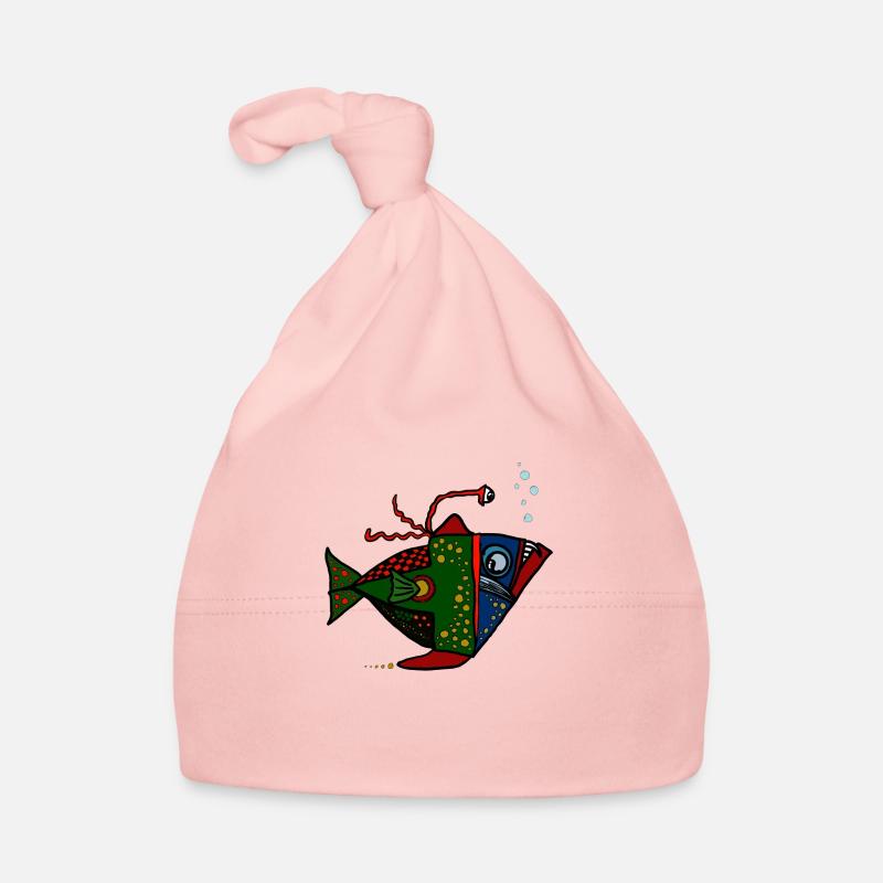 Fisch Anglerfisch - Baby Bio-Mütze - Rosa