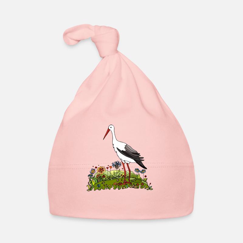 Storchenvogel Baby Bio-Mütze