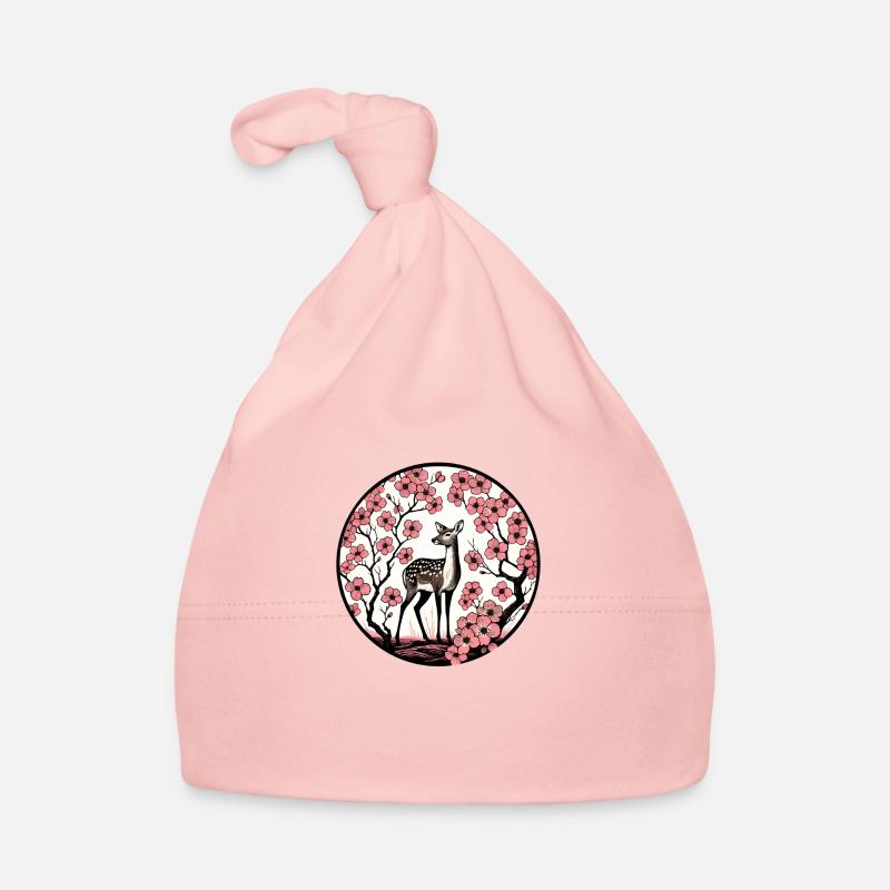 Frühling Rehkitz Hartriegel Baby Bio-Mütze