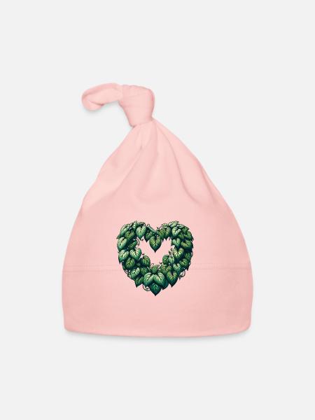Pothos - Bonnet bio Bébé - rose - Devant