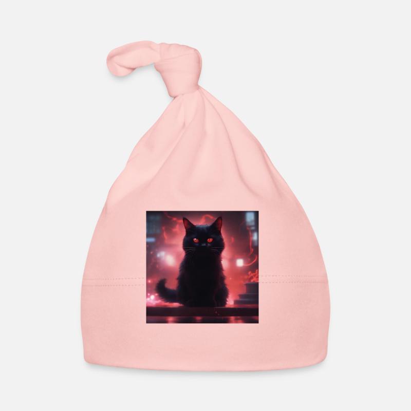 Flammenkatze Baby Bio-Mütze