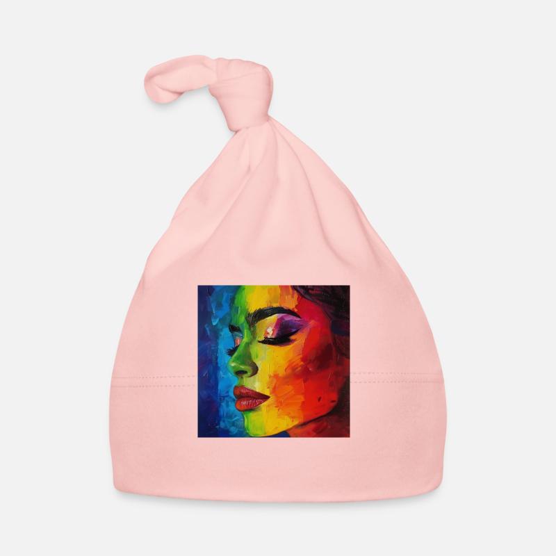 Regenbogen Baby Bio-Mütze