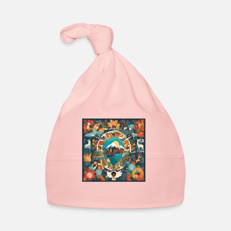 Harmonie Naturelle - Bonnet bio Bébé - rose