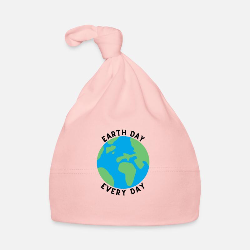 Jour de la Terre Tous les jours - Bonnet bio Bébé - rose