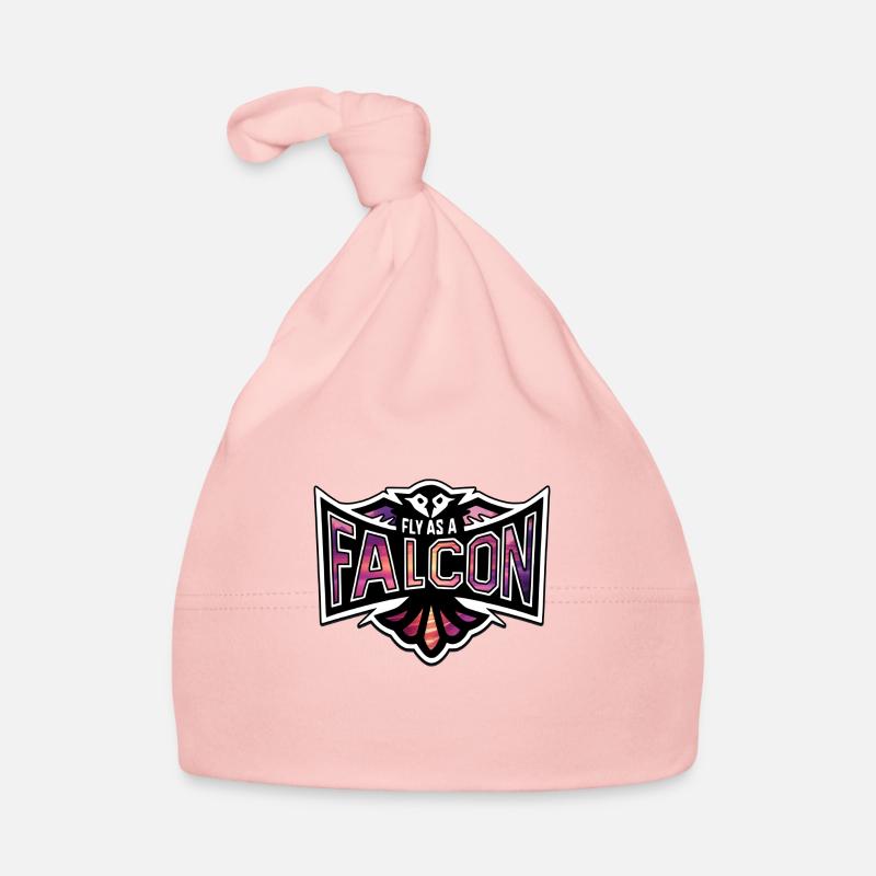 Fly As A Falcon - Ocean Set - Organic Baby Cap - pink