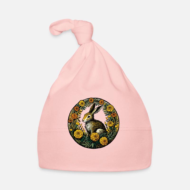 Ringelblumenhase Baby Bio-Mütze