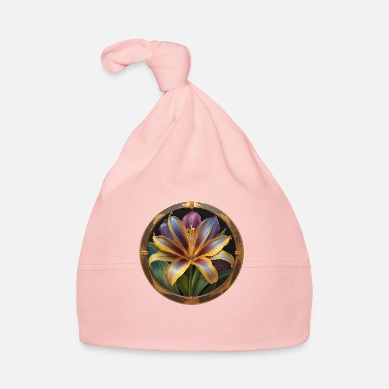 Fleur de lilas épanouie Bonnet bio Bébé