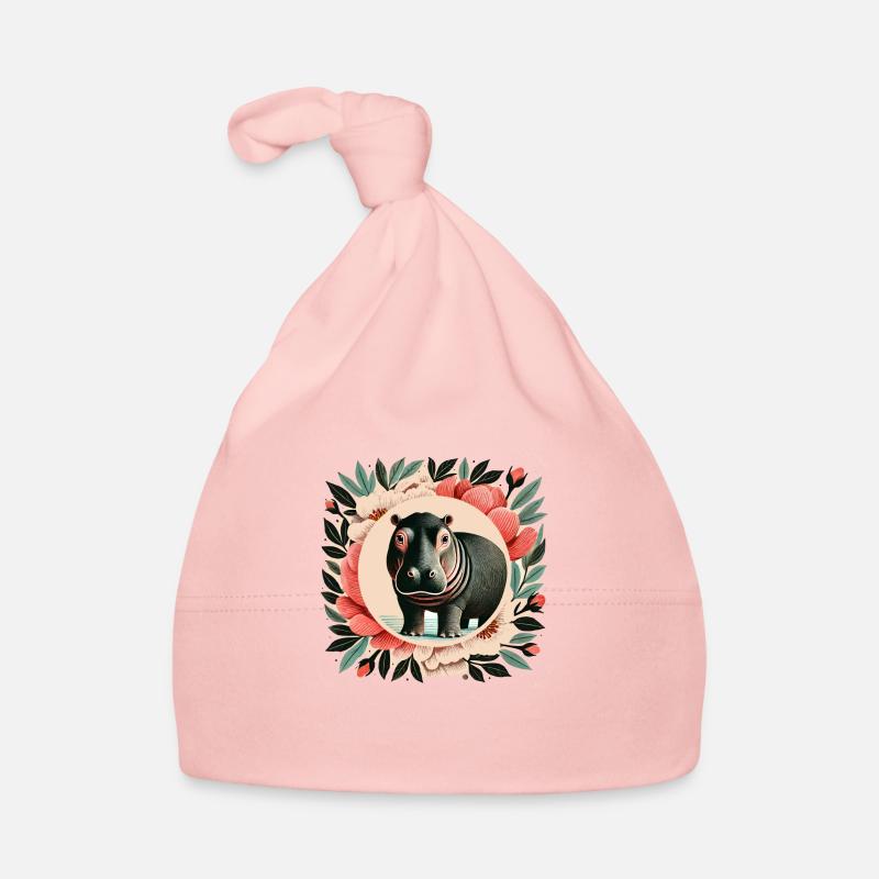 Hippo Organic Baby Cap