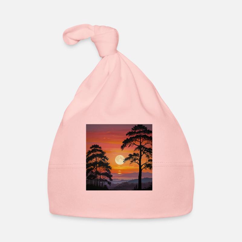 Landscape Sunset Organic Baby Cap