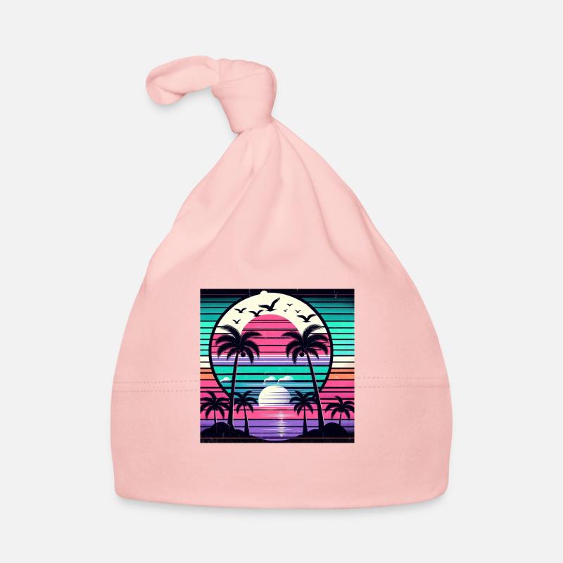 Tropical Sunset Baby Bio-Mütze