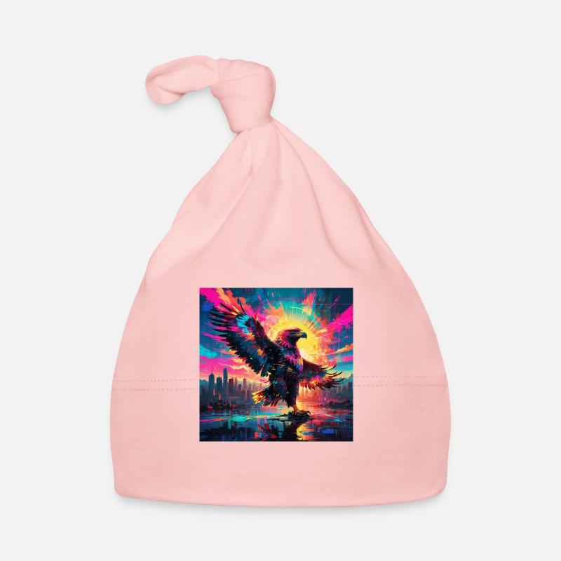 Neon goldener Adler Baby Bio-Mütze