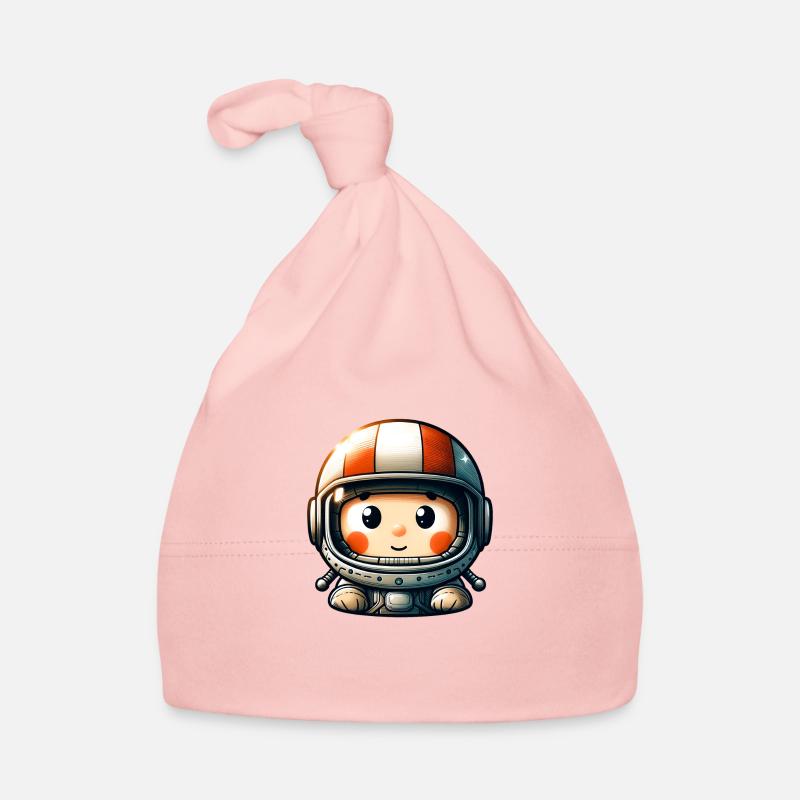 Bébé Astronaute - Exploration Ludique - Bonnet bio Bébé - rose