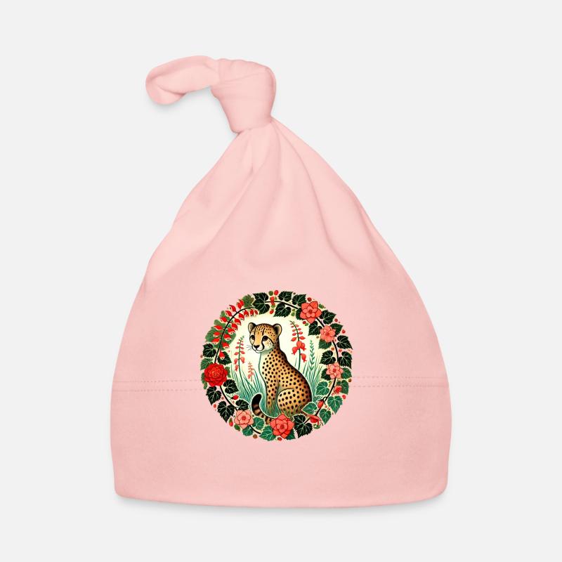 Cheetah Organic Baby Cap