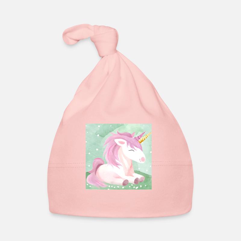 Licorne mignonne Bonnet bio Bébé
