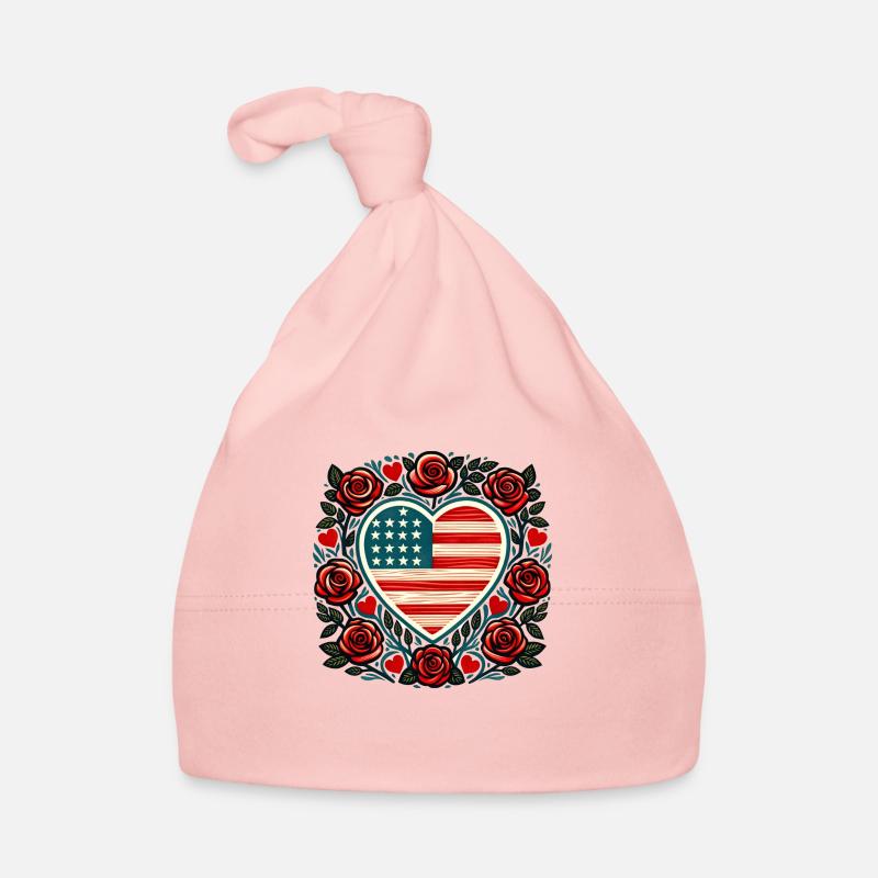 Drapeau des États-Unis Bonnet bio Bébé
