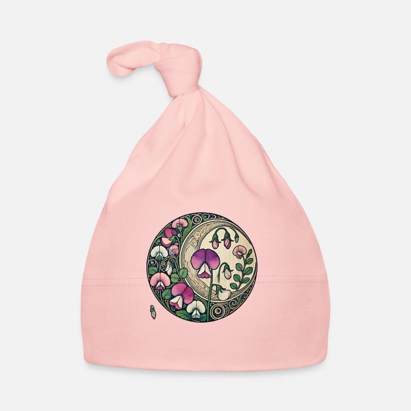 Süßer Erbsen-Mond Baby Bio-Mütze