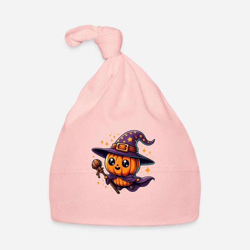 Mignone Citrouille Sorcière d'Halloween Bonnet bio Bébé