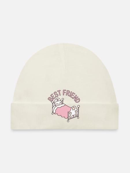 Bester Freund - Baby Bio-Mütze - Rosa - Vorne