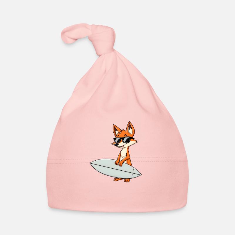 Confident Fox Surfboard Action - Sonnenbrille Baby Bio-Mütze