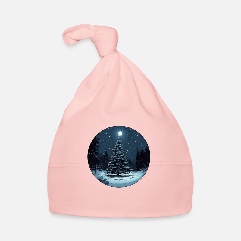 Magie de l’hiver : Douce nuit dans la forêt Bonnet bio Bébé