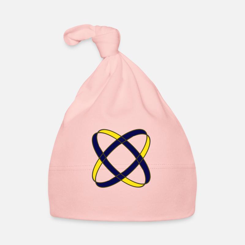 Deux anneaux - Bonnet bio Bébé - rose