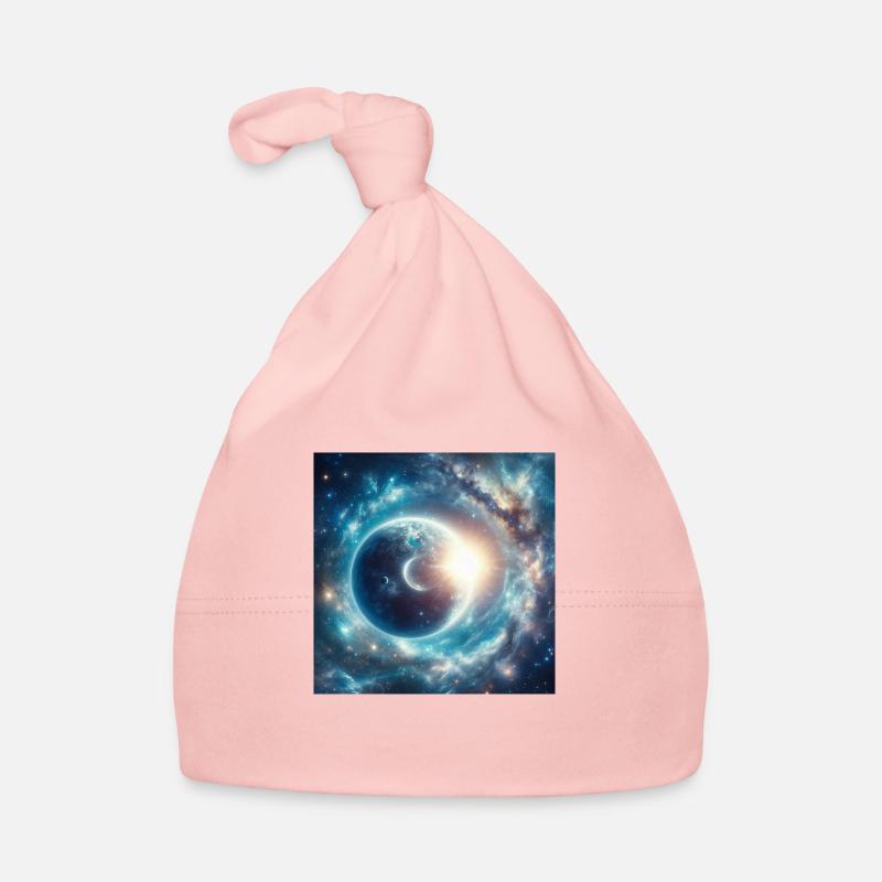 Mode au clair de lune - Bonnet bio Bébé - rose