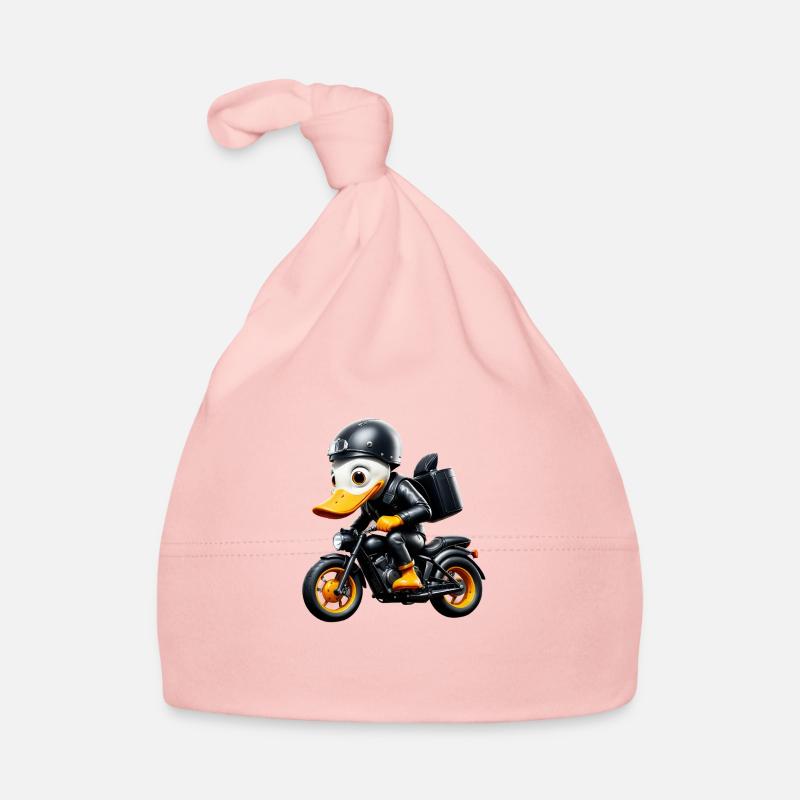 Biker Duck Organic Baby Cap
