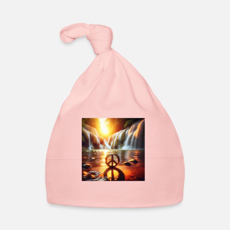 Peac Zeichen Baby Bio-Mütze