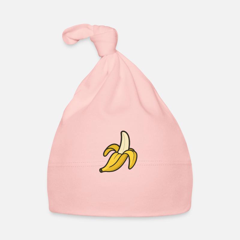 Banane - Bonnet bio Bébé - rose