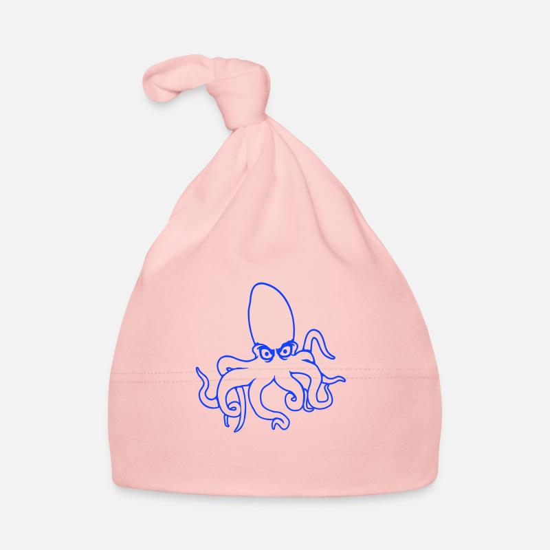 Octopus, octopus, octopus, cephalopod, evil eye Organic Baby Cap