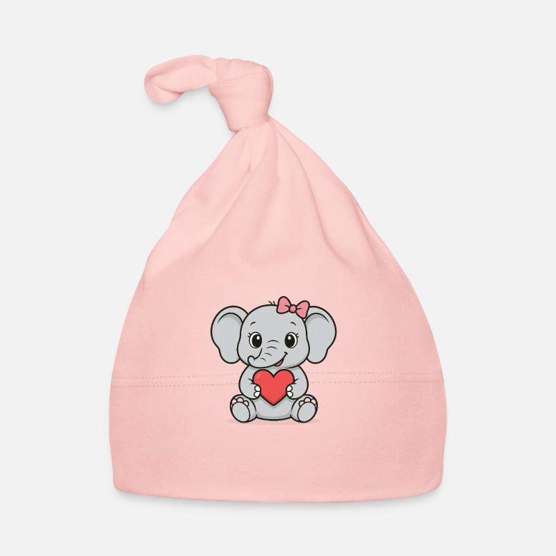 Süßes Baby Mädchen Elefant Baby Bio-Mütze