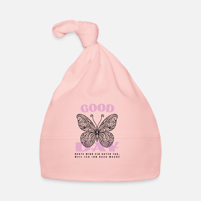 Good Day with Butterfly – Positive Design Organic Baby Cap