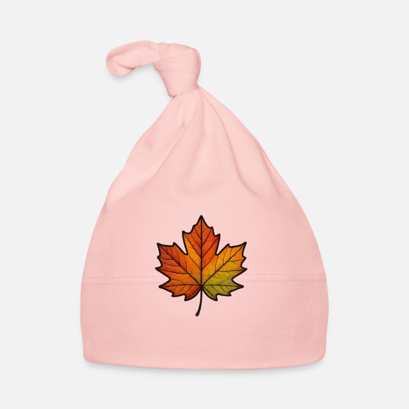 blatt herbst ahornblatt Baby Bio-Mütze
