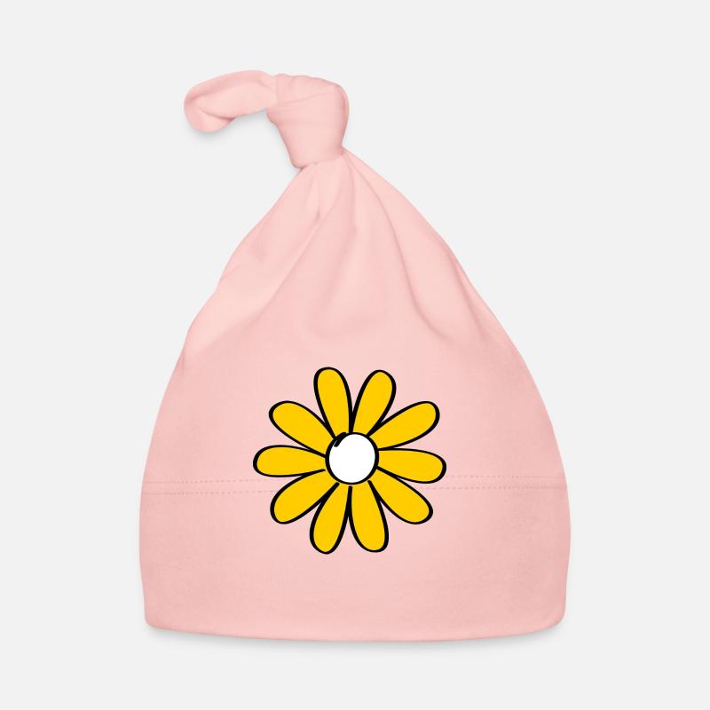 Blümchen 2 - Baby Bio-Mütze - Rosa