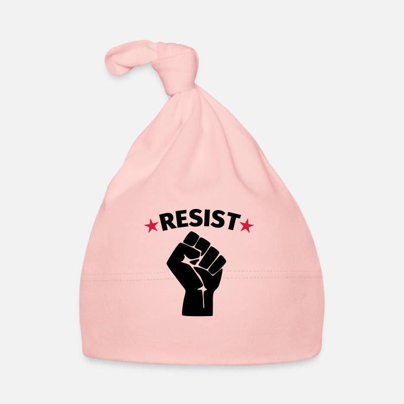 Faust Widerstand Protest - Baby Bio-Mütze - Rosa
