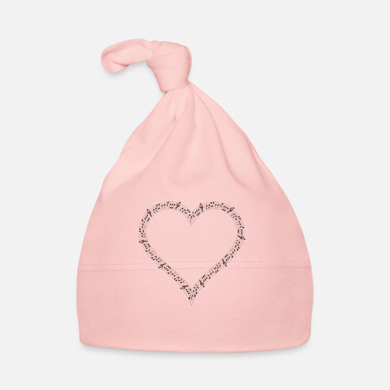 Muzikaal hart Bio-muts voor baby's