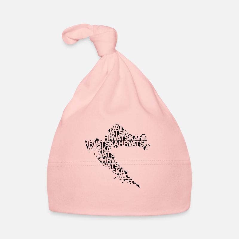Hrvatska - Baby Bio-Mütze - Rosa