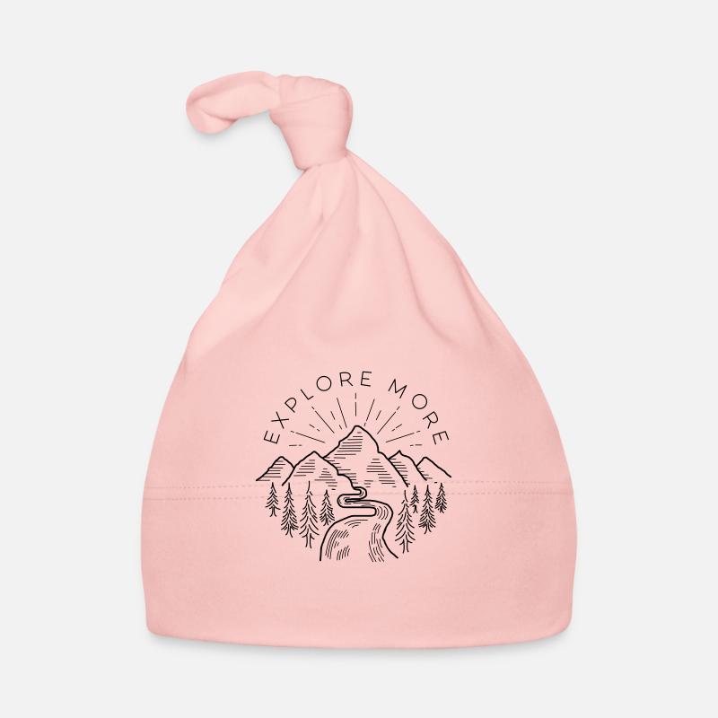 Explore more - Organic Baby Cap - pink